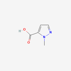 1-Methyl-1H-pyrazole-5-carboxylic acid chemical structure (CAS 16034-46-1)