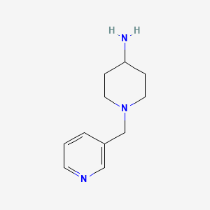 1-(Pyridin-3-ylmethyl)piperidin-4-amine chemical structure (CAS 160357-88-0)