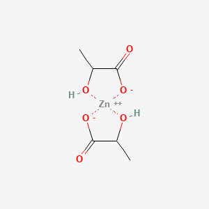 (T-4)-Bis[2-(hydroxy-κO)propanoato-κO]zinc chemical structure (CAS 16039-53-5)