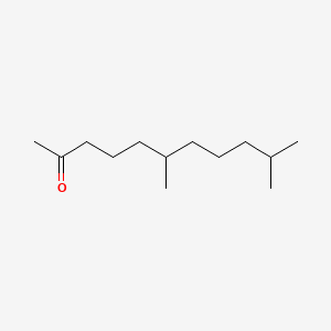 6,10-Dimethylundecan-2-one chemical structure (CAS 1604-34-8)