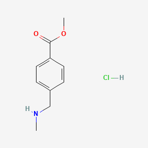 Methyl 4-[(methylamino)methyl]benzoate hydrochloride chemical structure (CAS 160408-65-1)