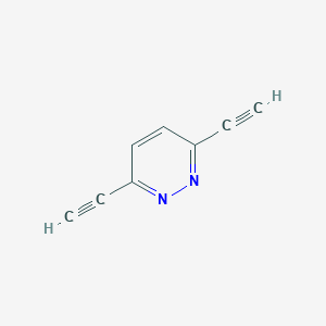 3,6-Diethynylpyridazine chemical structure (CAS 160510-67-8)