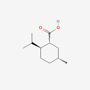 (1R,2S,5R)-2-Isopropyl-5-methylcyclohexanecarboxylic acid chemical structure (CAS 16052-40-7)