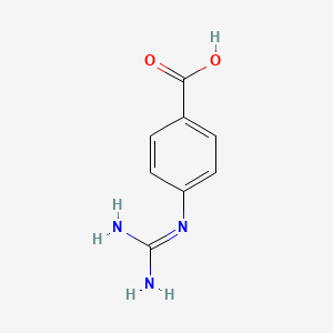 4-Guanidinobenzoic acid chemical structure (CAS 16060-65-4)