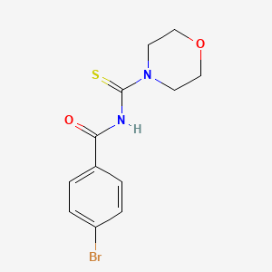 4-Bromo-N-(morpholine-4-carbonothioyl)benzamide chemical structure (CAS 160627-57-6)