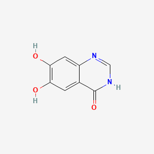 6,7-Dihydroxyquinazolin-4(3H)-one chemical structure (CAS 16064-15-6)