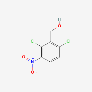 (2,6-Dichloro-3-nitrophenyl)methanol chemical structure (CAS 160647-01-8)