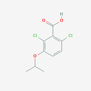 2,6-Dichloro-3-isopropoxybenzoic acid chemical structure (CAS 160647-17-6)