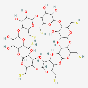 Heptakis-(6-Mercapto-6-deoxy)-β-Cyclodextrin chemical structure (CAS 160661-60-9)