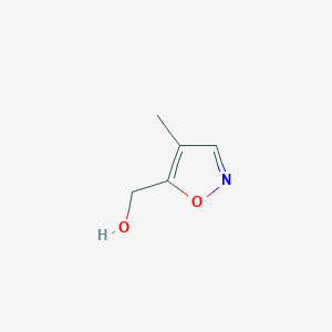 (4-Methylisoxazol-5-yl)methanol chemical structure (CAS 1607024-83-8)