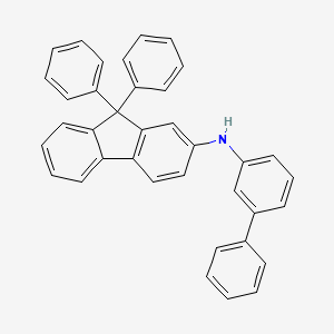N-([1,1'-Biphenyl]-3-yl)-9,9-diphenyl-9H-fluoren-2-amine chemical structure (CAS 1607480-14-7)