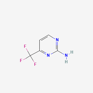 2-Amino-4-(trifluoromethyl)pyrimidine chemical structure (CAS 16075-42-6)