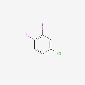 4-Chloro-1,2-diiodobenzene chemical structure (CAS 1608-45-3)