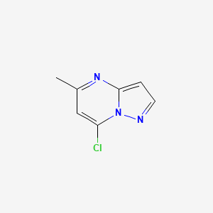 7-Chloro-5-methylpyrazolo[1,5-a]pyrimidine chemical structure (CAS 16082-27-2)
