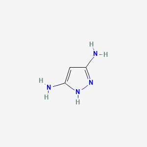 1H-Pyrazole-3,5-diamine chemical structure (CAS 16082-33-0)