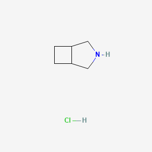 3-Azabicyclo[3.2.0]heptane hydrochloride chemical structure (CAS 16084-57-4)