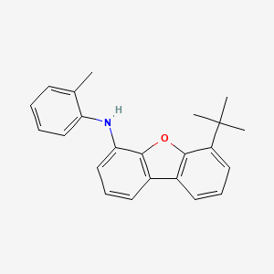 6-(tert-Butyl)-N-(o-tolyl)dibenzo[b,d]furan-4-amine chemical structure (CAS 1609080-12-7)