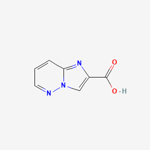 Imidazo[1,2-b]pyridazine-2-carboxylic acid chemical structure (CAS 160911-42-2)