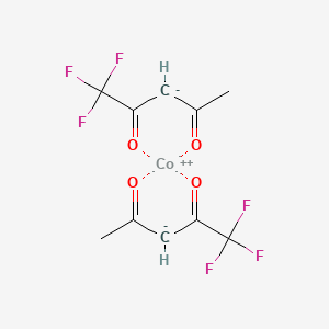 Bis(trifluoro-2,4-pentanedionato)cobalt(II) chemical structure (CAS 16092-38-9)
