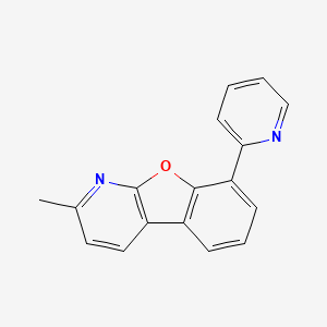 2-Methyl-8-(pyridin-2-yl)benzofuro[2,3-b]pyridine chemical structure (CAS 1609373-99-0)