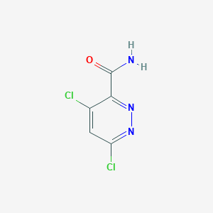 4,6-Dichloropyridazine-3-carboxamide chemical structure (CAS 1609394-50-4)