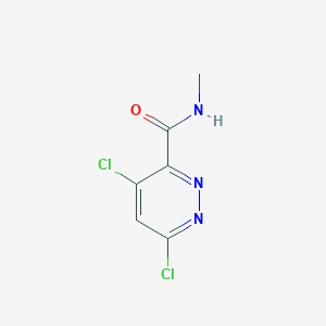 4,6-Dichloro-N-methylpyridazine-3-carboxamide chemical structure (CAS 1609394-78-6)