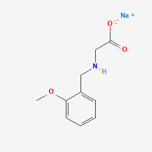 Sodium (2-methoxybenzyl)glycinate chemical structure (CAS 1609399-84-9)