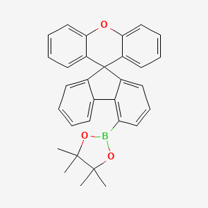 4,4,5,5-Tetramethyl-2-(spiro[fluorene-9,9'-xanthen]-4-yl)-1,3,2-dioxaborolane chemical structure (CAS 1609484-75-4)