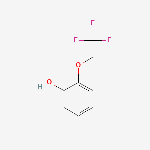 2-(2,2,2-Trifluoroethoxy)phenol chemical structure (CAS 160968-99-0)