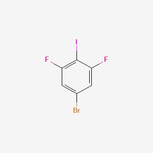 5-Bromo-1,3-difluoro-2-iodobenzene chemical structure (CAS 160976-02-3)