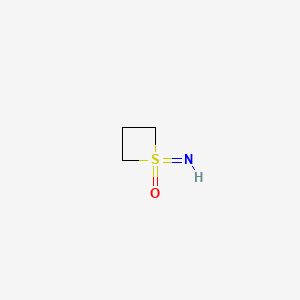1-Imino-1λ6-thietan-1-one chemical structure (CAS 1609964-33-1)