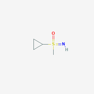 Cyclopropyl (imino)(methyl)-lambda6-sulfanone chemical structure (CAS 1609964-41-1)