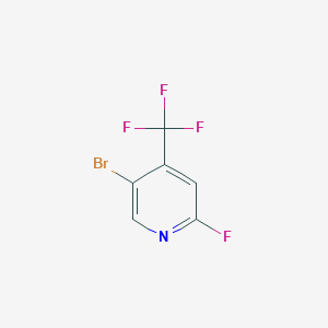 5-Bromo-2-fluoro-4-(trifluoromethyl)pyridine chemical structure (CAS 1610027-90-1)