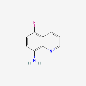5-Fluoroquinolin-8-amine chemical structure (CAS 161038-18-2)