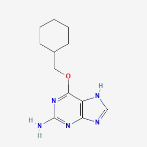 6-(Cyclohexylmethoxy)-9H-purin-2-amine chemical structure (CAS 161058-83-9)