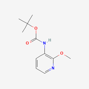 tert-Butyl (2-methoxypyridin-3-yl)carbamate chemical structure (CAS 161117-83-5)