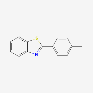 2-(4-Methylphenyl)benzothiazole chemical structure (CAS 16112-21-3)