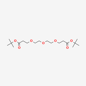 Di-tert-butyl 3,3'-((oxybis(ethane-2,1-diyl))bis(oxy))dipropionate chemical structure (CAS 1611468-29-1)