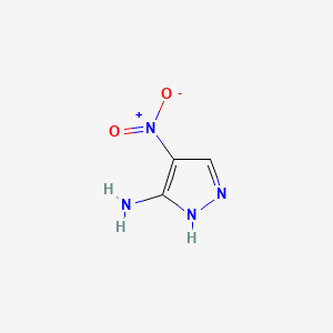 4-Nitro-1H-pyrazol-5-amine chemical structure (CAS 16115-82-5)