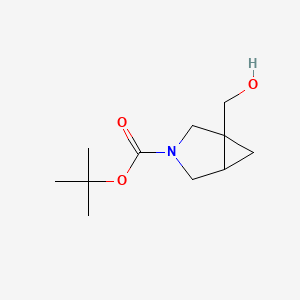 tert-Butyl 1-(hydroxymethyl)-3-azabicyclo[3.1.0]hexane-3-carboxylate chemical structure (CAS 161152-76-7)