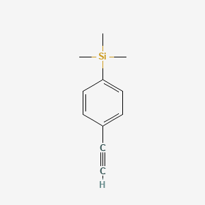 (4-Ethynylphenyl)trimethylsilane chemical structure (CAS 16116-92-0)
