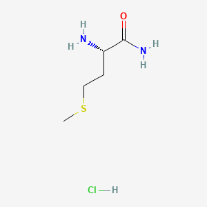 (S)-2-Amino-4-(methylthio)butanamide hydrochloride chemical structure (CAS 16120-92-6)