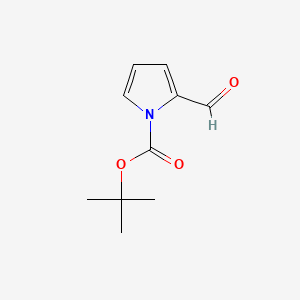 tert-Butyl 2-formyl-1H-pyrrole-1-carboxylate chemical structure (CAS 161282-57-1)
