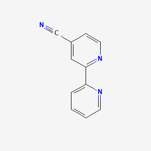 [2,2'-Bipyridine]-4-carbonitrile chemical structure (CAS 1613-71-4)