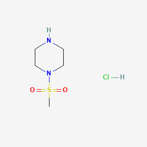 1-(Methylsulfonyl)piperazine hydrochloride chemical structure (CAS 161357-89-7)