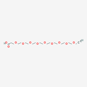 4,7,10,13,16,19,22,25,28-Nonaoxahentriacont-30-ynoic acid chemical structure (CAS 1613752-50-3)