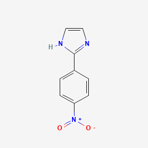 2-(4-Nitrophenyl)-1H-imidazole chemical structure (CAS 1614-06-8)
