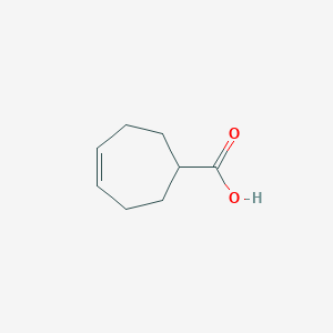 Cyclohept-4-enecarboxylic acid chemical structure (CAS 1614-73-9)