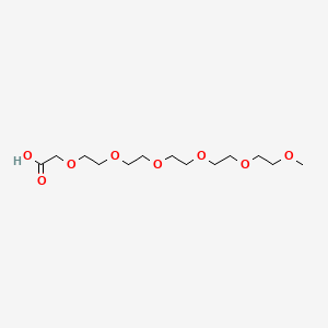 2,5,8,11,14,17-Hexaoxanonadecan-19-oic acid chemical structure (CAS 16142-03-3)