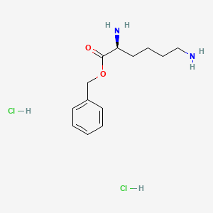 (S)-Benzyl 2,6-diaminohexanoate dihydrochloride chemical structure (CAS 16142-09-9)